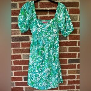 New with Tags- Lily Pulitzer botanical green safari sangria dress (size 06)